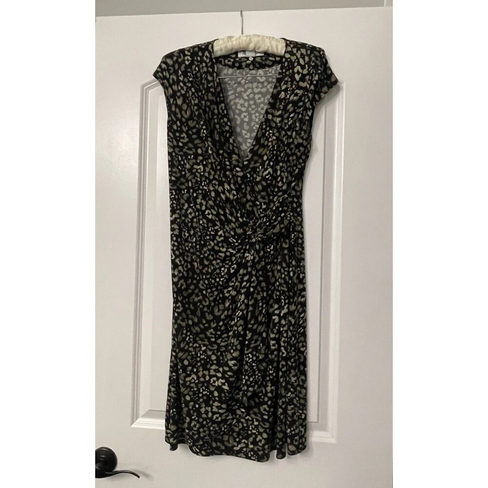 Tommy Bahama Clara Slinky Stretch Faux Wrap Pattern Dress SZ S Vacation Outfit - Picture 2 of 6